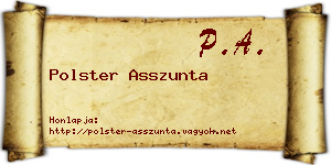 Polster Asszunta névjegykártya